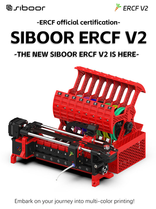 Kit Siboor ERCF V2 – Impressão 3D Multimaterial / Multicolor Simplificada - Enraged Rabbit Carrot Feed