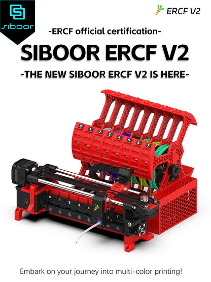 Kit Siboor ERCF V2 – Impressão 3D Multimaterial / Multicolor Simplificada - Enraged Rabbit Carrot Feed