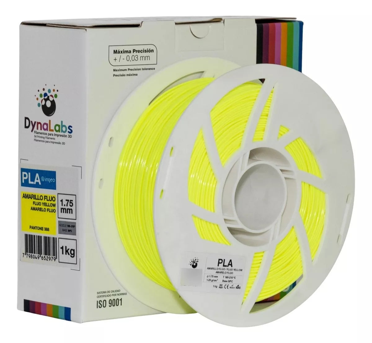 Filamento PLA DynaLabs - Ingeo - 1.75mm 1Kg