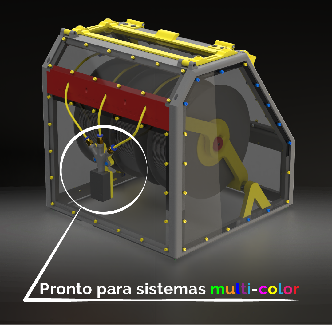 Projeto de Sistema Multi-Filamento para Creality K1 e Creality K1C (MFS-K1) - Ebook + Arquivos 3D